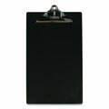 Saunders Aluminum Clipboard, 1 in. Clip Capacity, Holds 8.5 x 14 Sheets, Black 23519